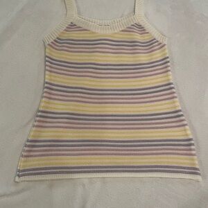 *2 for $15* Striped Knit Tank Top